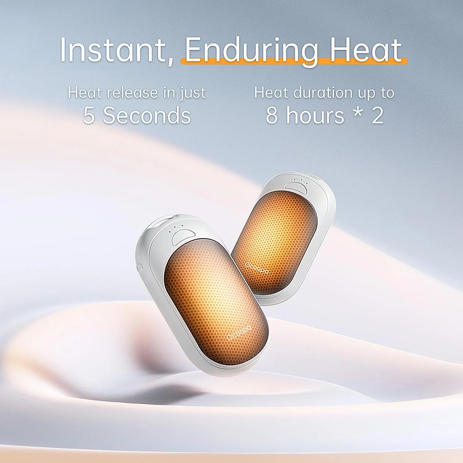 Hand Warmers 2 Pack,Electric Portable Pocket Handwarmers Rechargeable,Winter Gifts for Men Women