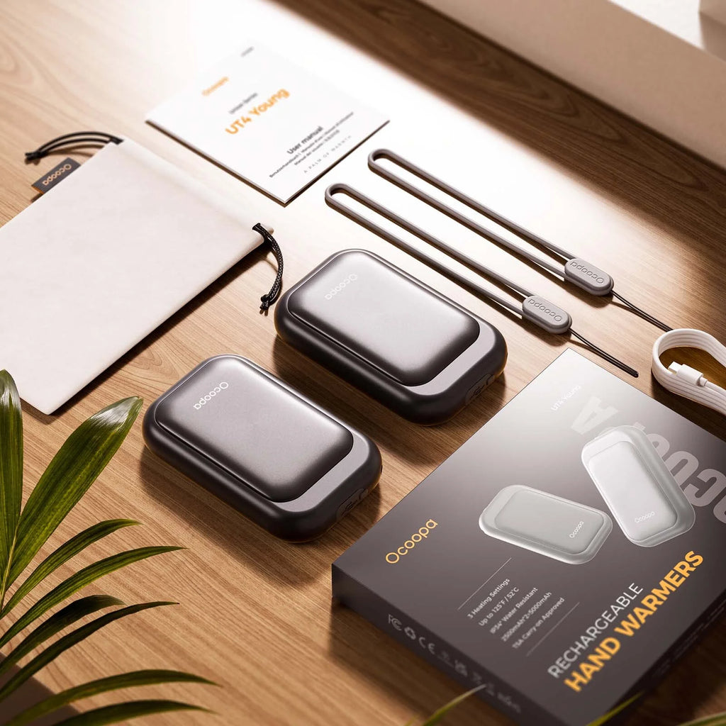 2 Pack 5000Mah Hand Warmers Rechargeable,Winter Gifts for Men,Women,Christmas