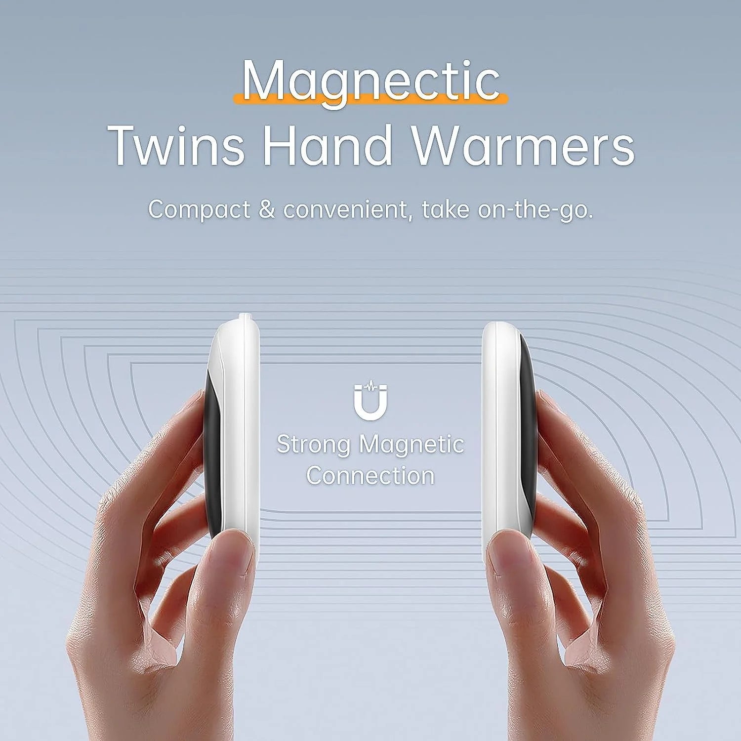 Hand Warmers 2 Pack,Electric Portable Pocket Handwarmers Rechargeable,Winter Gifts for Men Women