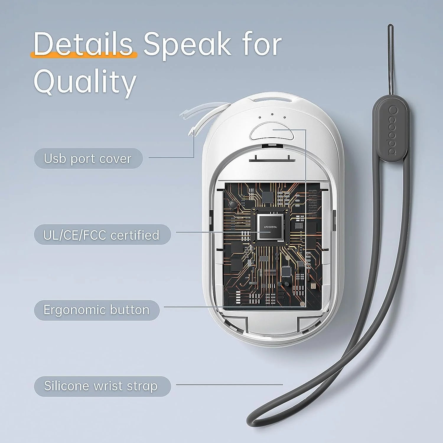 Hand Warmers 2 Pack,Electric Portable Pocket Handwarmers Rechargeable,Winter Gifts for Men Women