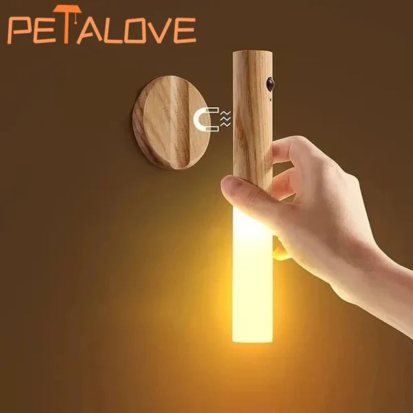 Intelligent Human Body Induction LED Night Light – Rechargeable Wall Light for Corridor, Cabinet, and Toilet
