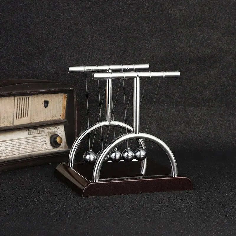 Newton’s Cradle Balance Steel Ball Teaching Supplies Physics Science Pendulum Desktop Toys Stress Relief Gifts Home Decoration
