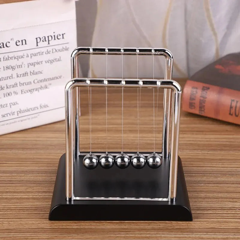 Newton’s Cradle Balance Steel Ball Teaching Supplies Physics Science Pendulum Desktop Toys Stress Relief Gifts Home Decoration