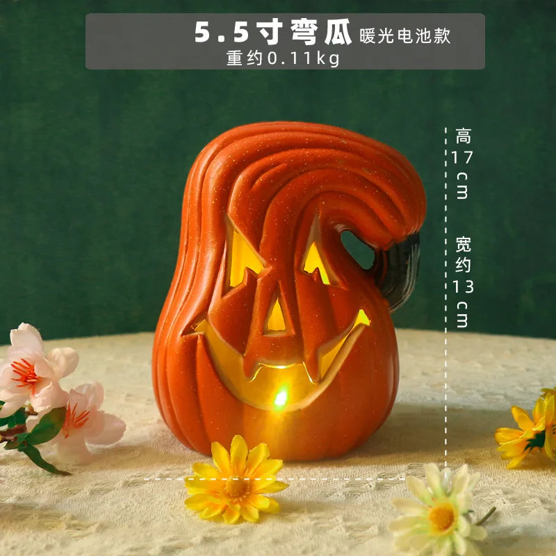 Glowing Halloween Pumpkin Lantern