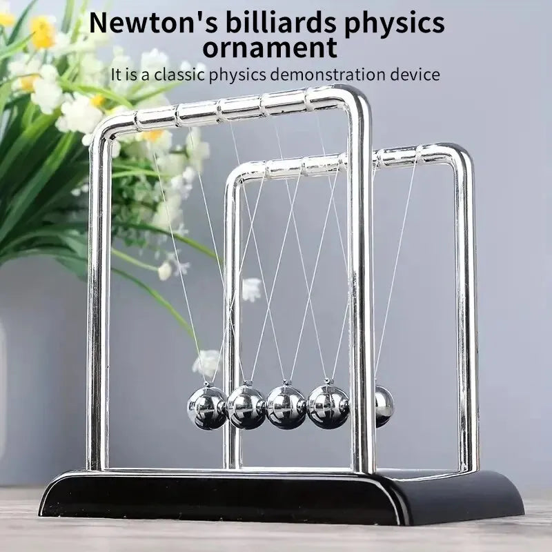 Newton’s Cradle Balance Steel Ball Teaching Supplies Physics Science Pendulum Desktop Toys Stress Relief Gifts Home Decoration