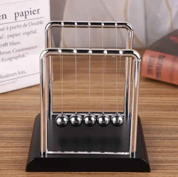 Newton’s Cradle Balance Steel Ball Teaching Supplies Physics Science Pendulum Desktop Toys Stress Relief Gifts Home Decoration