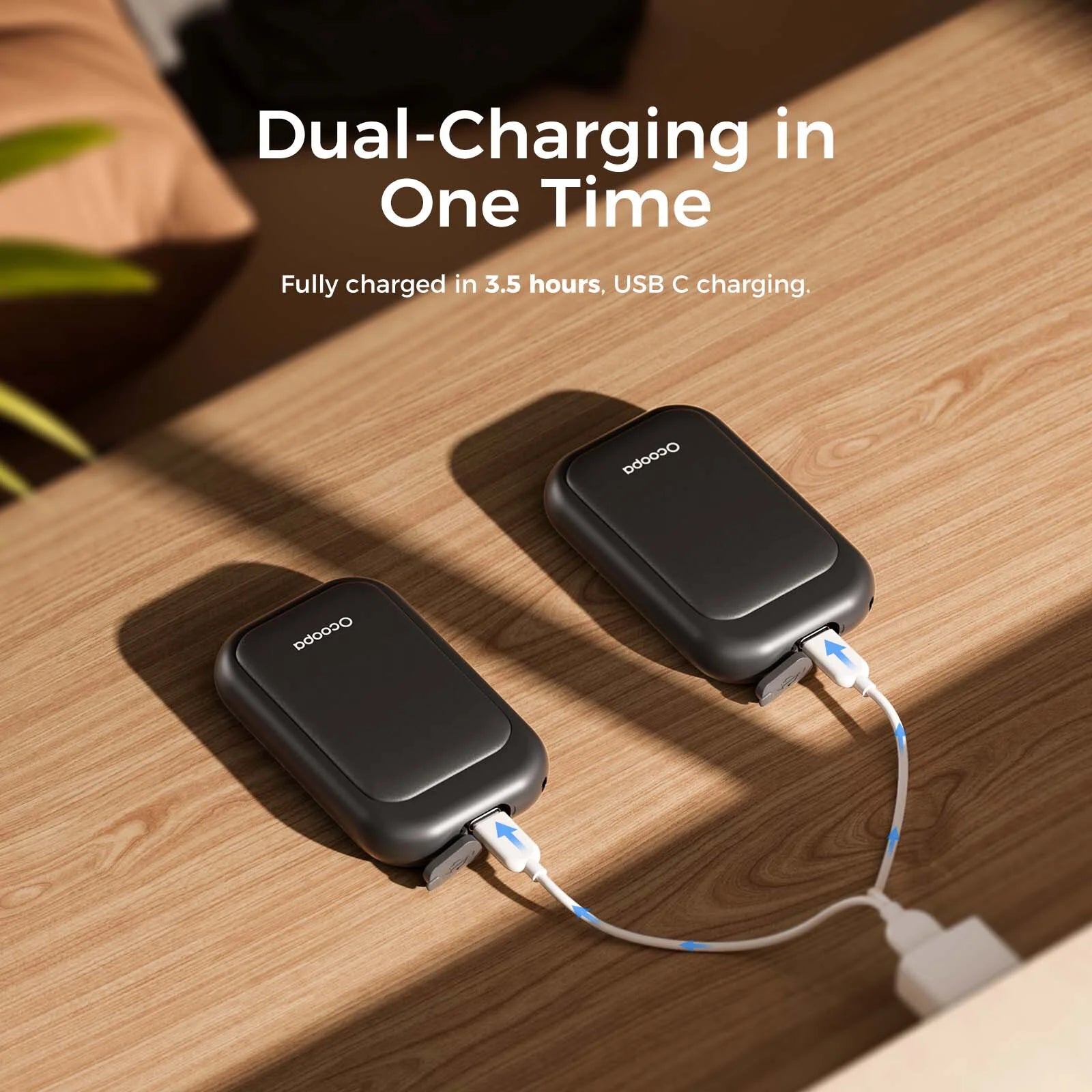 2 Pack 5000Mah Hand Warmers Rechargeable,Winter Gifts for Men,Women,Christmas