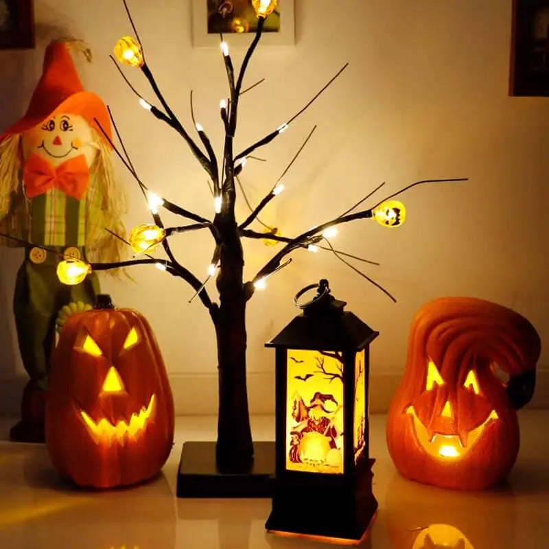 Glowing Halloween Pumpkin Lantern