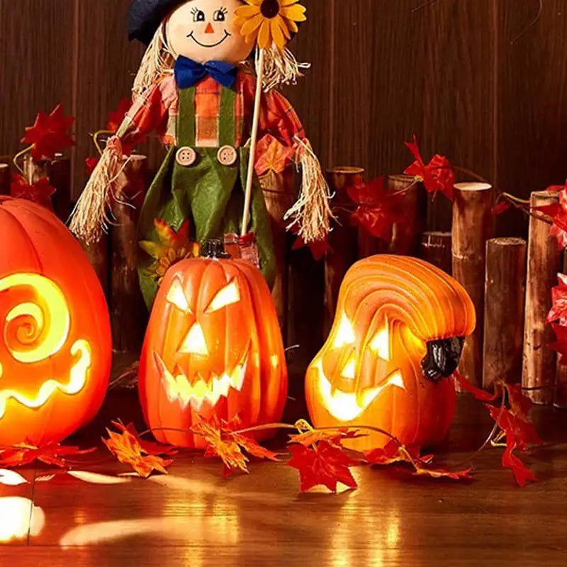 Glowing Halloween Pumpkin Lantern